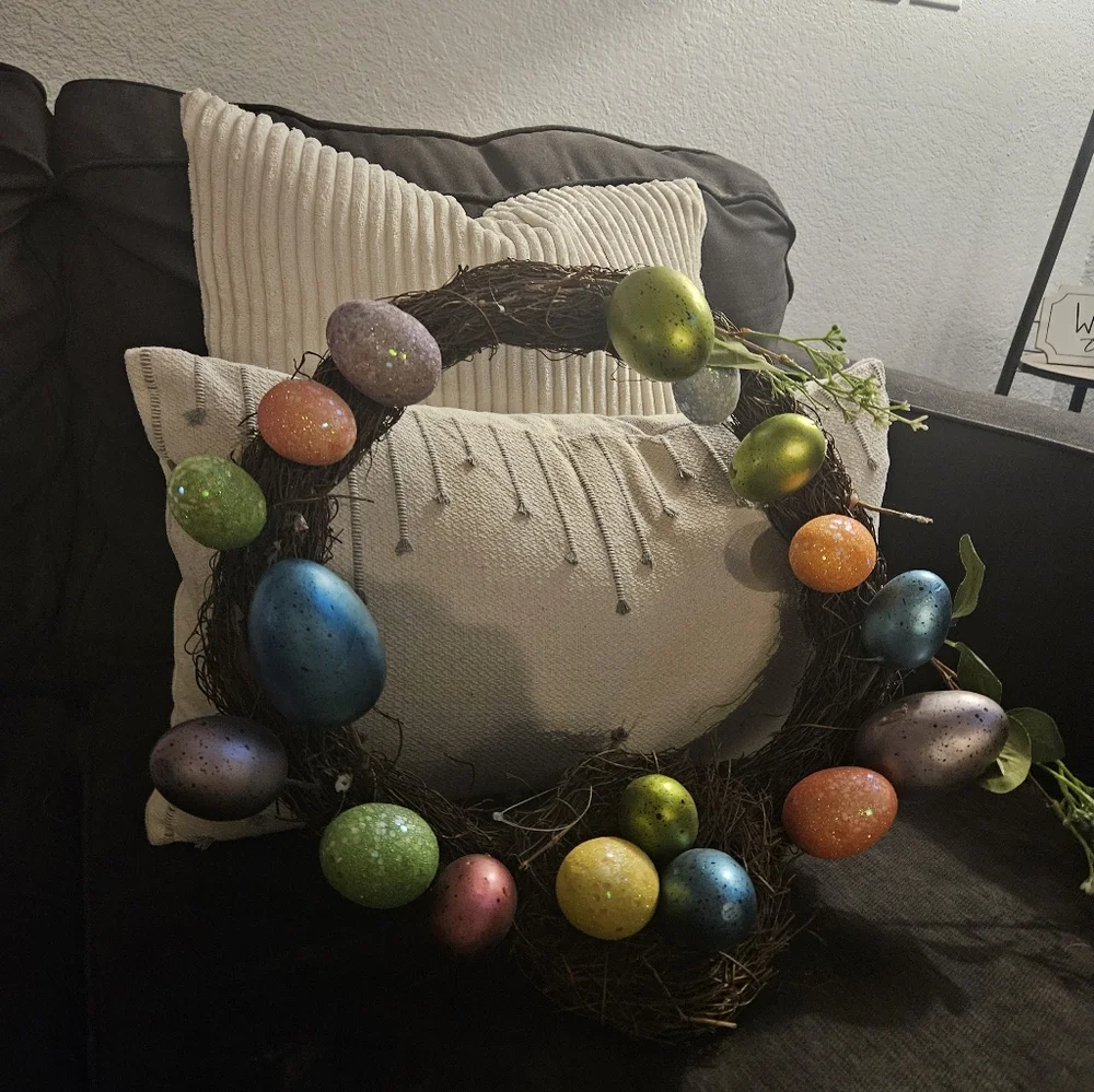 Colorful Easter Egg Wreath